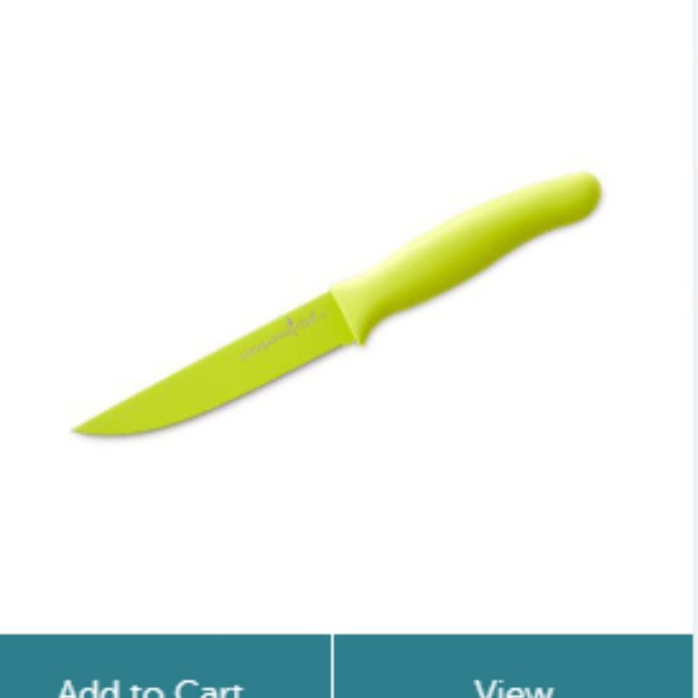 New, in bag, Pampered Chef Coated Utility Knife